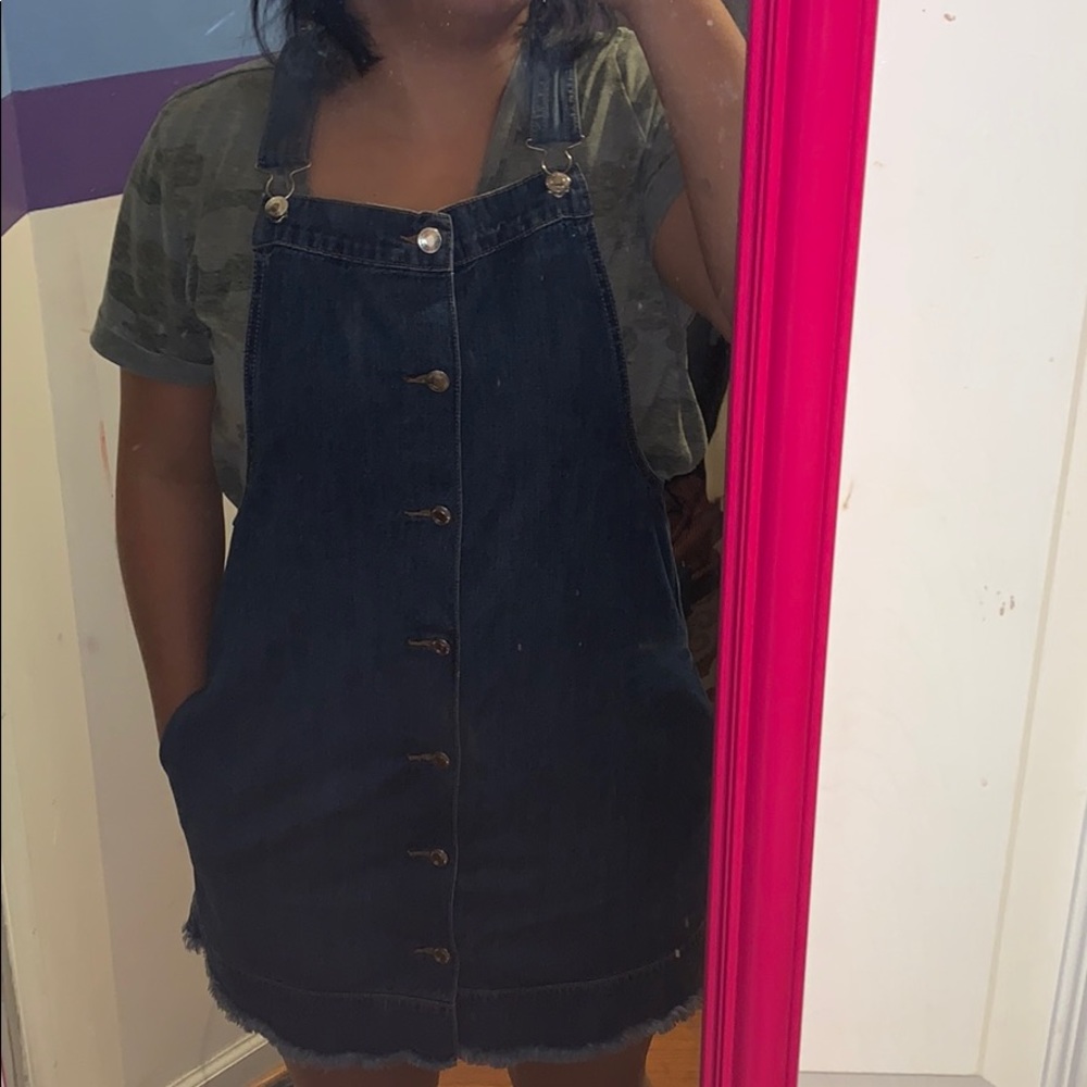 American Eagle denim overall dress